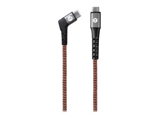 ToughTested TTFC690DM Orange 6ft Braided USB to Micro USB Charging Cable