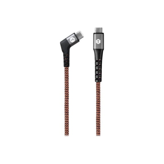 ToughTested TTFC690DM Orange 6ft Braided USB to Micro USB Charging Cable