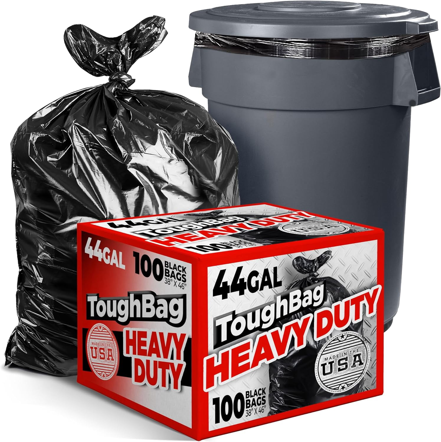 4 Gallon Scented Trash Bags - Strong Small Garbage Bags With Handles For Bathroom, Office, Kitchen (100 Count)