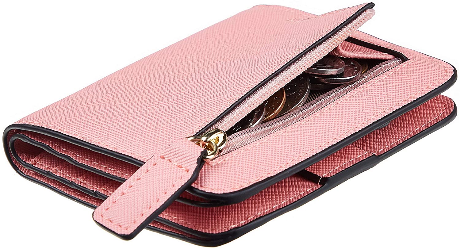 Toughergun Womens Rfid Blocking Small Compact Bifold Luxury Genuine Leather Pocket Wallet Ladies