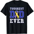 thumbnail image 1 of Toughest Dad Ever - Bladder Cancer Awareness Ribbon T-Shirt, 1 of 4