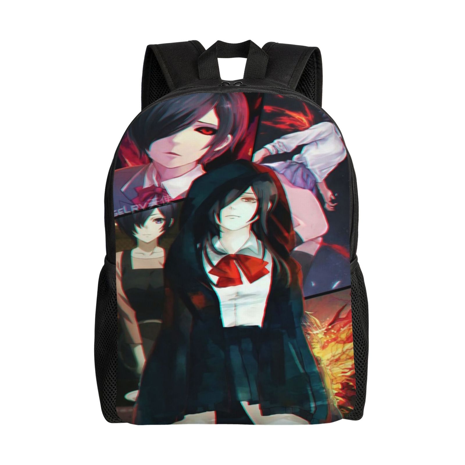 Touka Kirishima Anime Backpack Cartoon Travel Bags 3D Printed Casual Daypacks Multipurpose