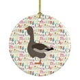 thumbnail image 1 of Toulouse Goose Christmas Ceramic Ornament 2.8 in x 2.8 in, 1 of 3