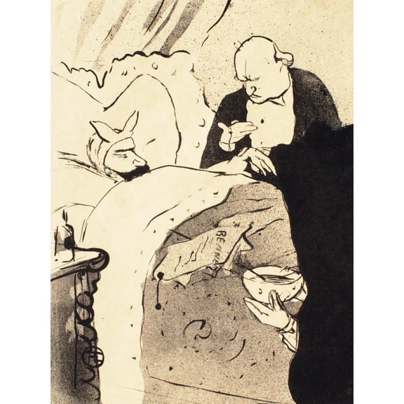 Toulouse Lautrec Carnot Malade 1893 Extra Large XL Wall Art Poster Print