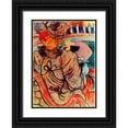thumbnail image 1 of Toulouse-Lautrec, Henri 11x14 Black Ornate Wood Framed with Double Matting Museum Art Print Titled - The Dancer And The Five Stuffed Shirts, 1 of 4