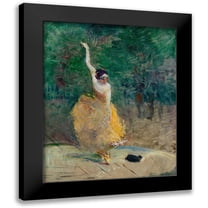 Toulouse-Lautrec, Henri de 12x14 Black Modern Framed Museum Art Print Titled - Spanish Dancer