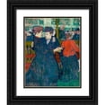 thumbnail image 1 of Toulouse-Lautrec, Henri de 12x14 Black Ornate Wood Framed with Double Matting Museum Art Print Titled - At the Moulin-Rouges, Two Women Walzing, 1 of 4
