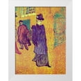 thumbnail image 1 of Toulouse-Lautrec, Henri de 19x24 White Modern Wood Framed Museum Art Print Titled - Jane Avril Leaving the Moulin Rouge, 1 of 4