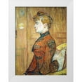 thumbnail image 1 of Toulouse-Lautrec, Henri de 19x24 White Modern Wood Framed Museum Art Print Titled - Portrait Study of a Woman, 1 of 4