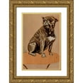 thumbnail image 1 of Toulouse-Lautrec, Henri de 23x32 Gold Ornate Wood Framed with Double Matting Museum Art Print Titled - Touc, Seated on a Table, 1 of 4