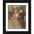 thumbnail image 1 of Toulouse-Lautrec, Henri de 25x32 Black Ornate Wood Framed with Double Matting Museum Art Print Titled - La Goulue and Her Sister, 1 of 4