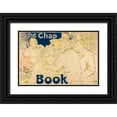 thumbnail image 1 of Toulouse-Lautrec, Henri de 32x23 Black Ornate Wood Framed with Double Matting Museum Art Print Titled - Irish and American Bar, Rue Royale, The Chap Book, 1 of 4