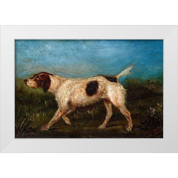 Toulouse-Lautrec, Henri de 32x23 White Modern Wood Framed Museum Art Print Titled - La Gousse