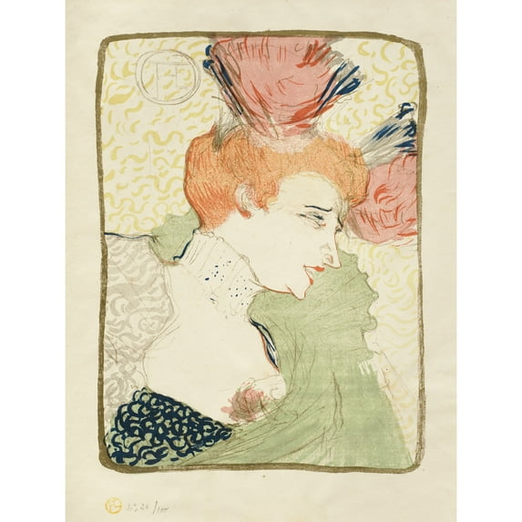 Toulouse-Lautrec Mademoiselle Marcelle Extra Large XL Wall Art Poster Print