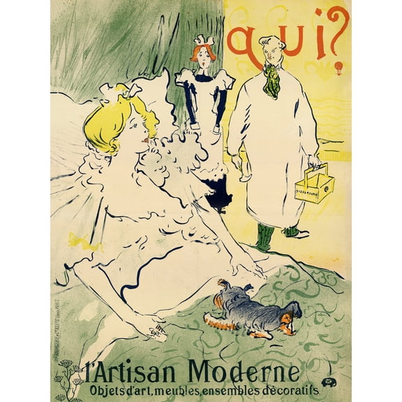Toulouse-Lautrec Modern Artisan Andre Marty Advert Extra Large XL Wall Art Poster Print