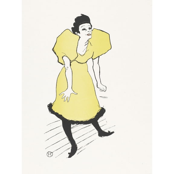 Toulouse-Lautrec Singer Emilie Louzee Polar Painting Extra Large XL Wall Art Poster Print