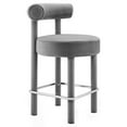 thumbnail image 1 of Toulouse Performance Velvet Counter Stool, 1 of 3