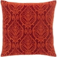 thumbnail image 1 of Toulouse TUE-002 18"H x 18"W Square Pillow Cover in Burnt Orange and Dark Brown, 1 of 3