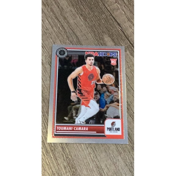 Toumani Camara NBA Portland Trail Blazers 2023-24 Hoops Premium Stock Premium 10 RC trading card