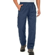 Toumett Men Rain Pants Waterproof Rain Over Pant Windproof Hiking Trousers for Outdoor Fishing Cycling