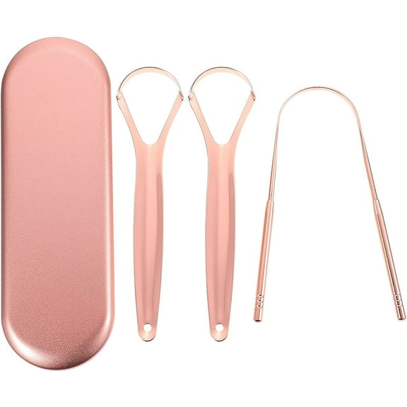 Tounge Scrappers Stainless Steel 3Pcs Simple Practical Comfortable Tongue Scrapers Tongue Cleaners for Home