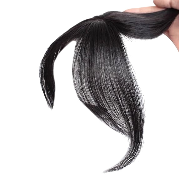 Toupee Replacement Bangs Toppers Flat Neat Hair Bangs for Daily Wear Women Fringe Hair Extensions Add Volumes