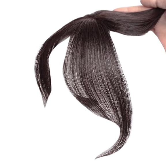 Toupee Replacement Bangs Toppers Flat Neat Hair Bangs for Daily Wear Women Fringe Hair Extensions Add Volumes