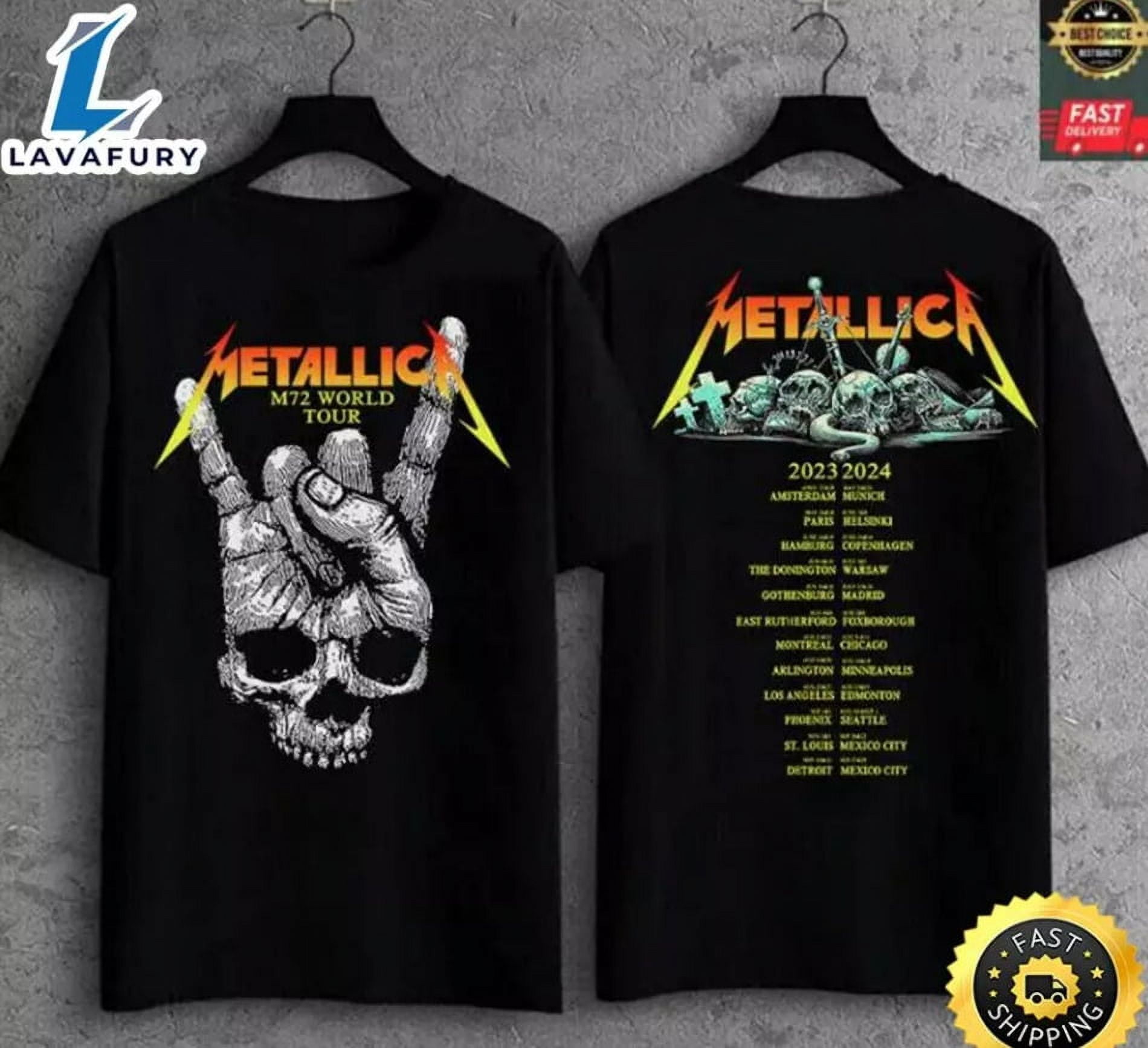 Tour 2024 2023 Metallica M72 TShirt