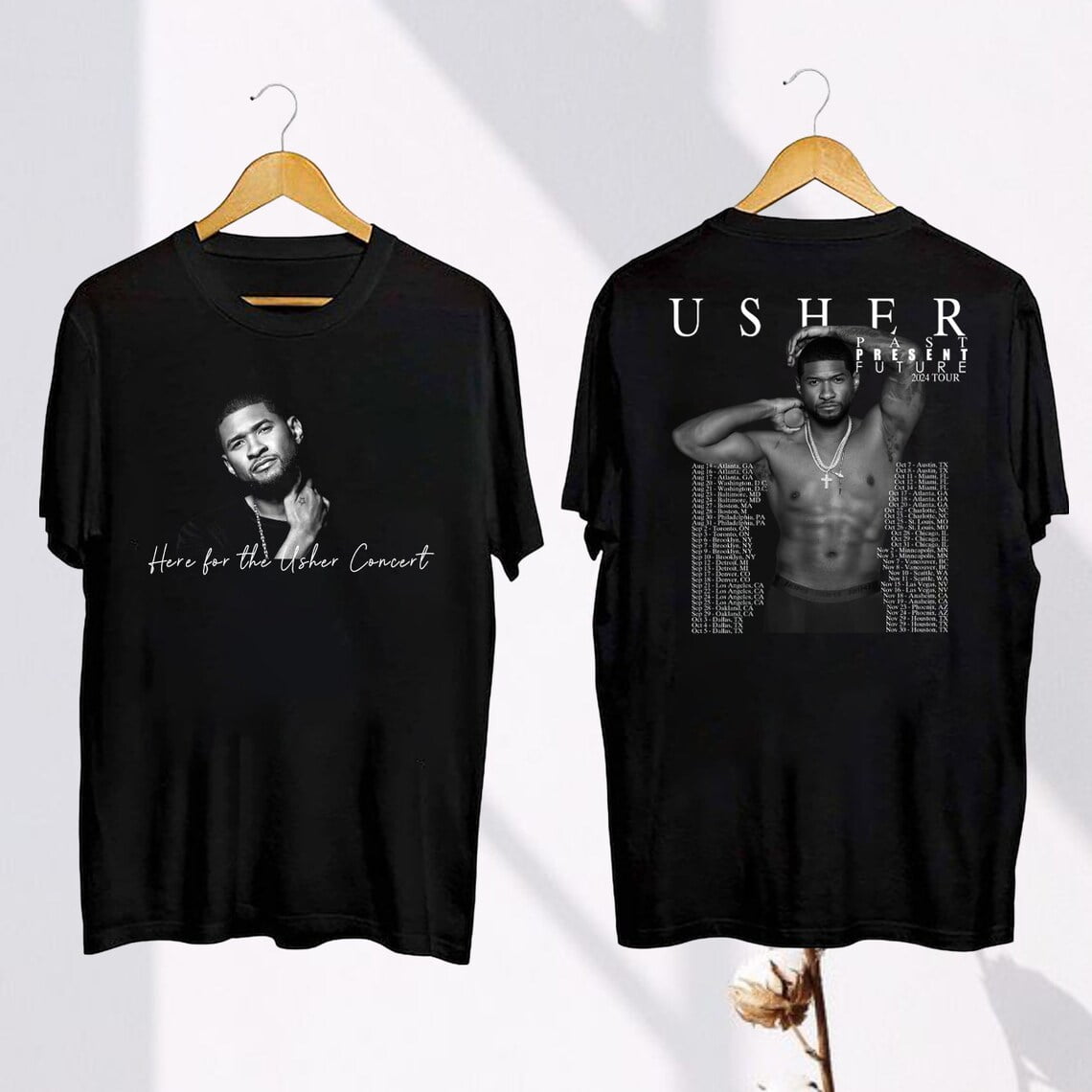 Tour 2024 Usher Past Present Future Shirt, Usher Concert 2024 Shirt