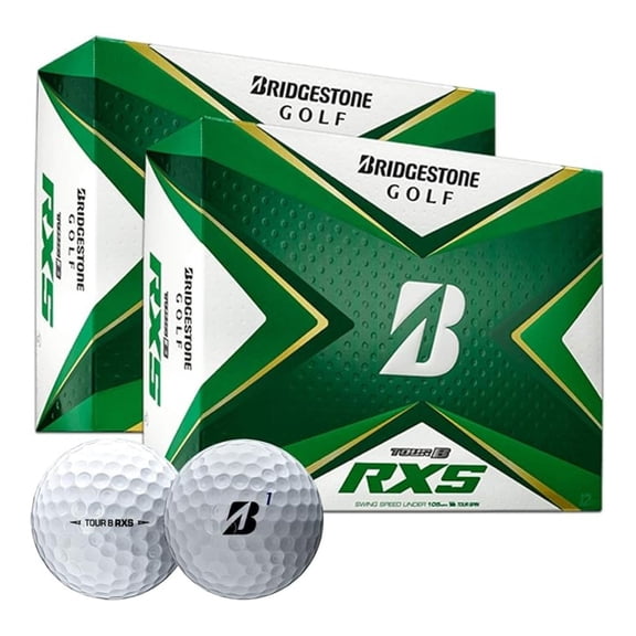 Tour B RXS (Two Dozen) Golf Balls | Multi-Packs | REACTIV Cover Technology | Softer Feel & Greenside Spin