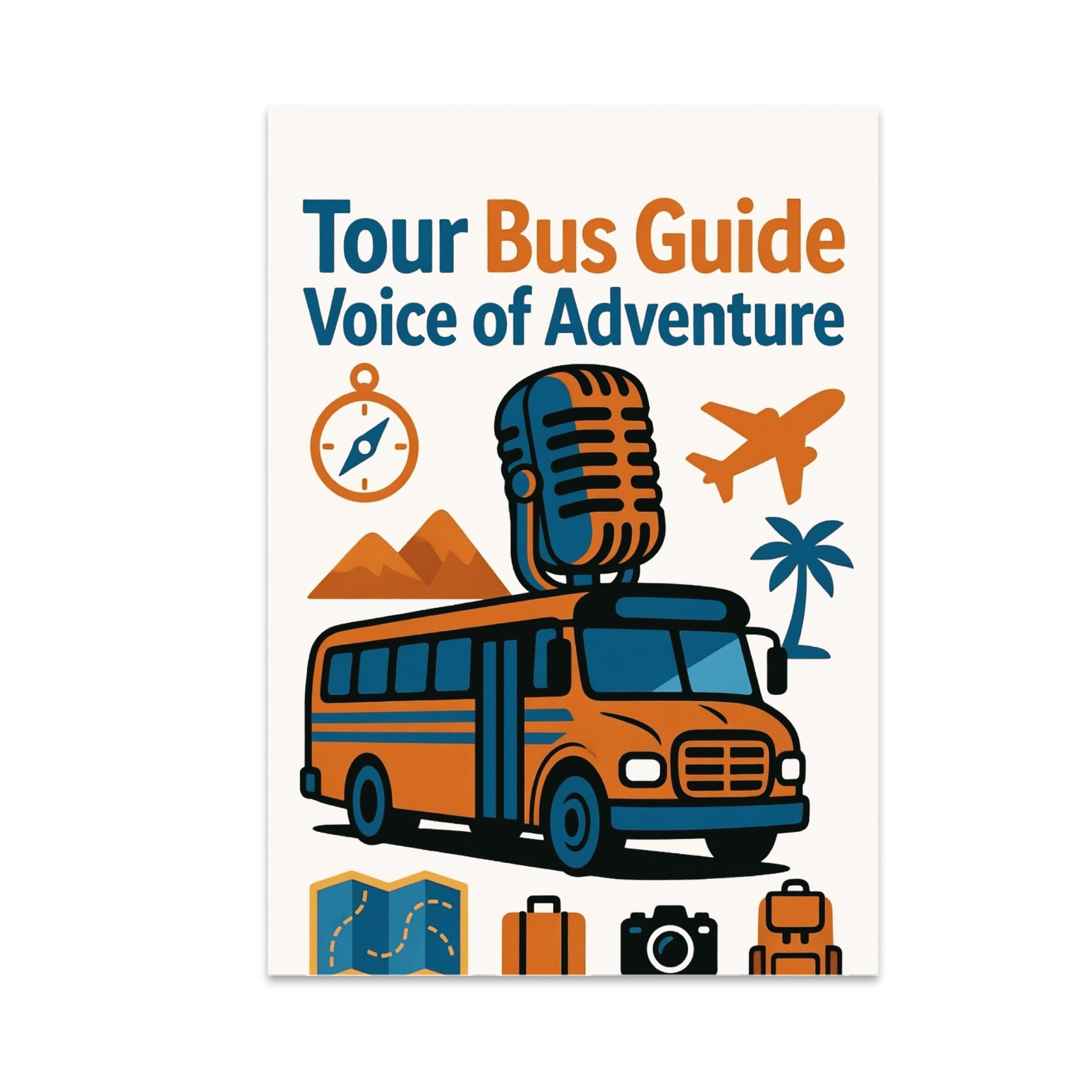 Tour Bus Guide Voice of Adventure - Travel Enthusiast - 13x19 Poster ...