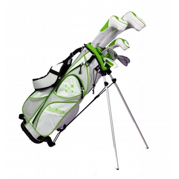 Tour Edge Golf Mfg. Inc. Lusrgl07.Bl Lrh 2014 Le White-Lime Half Box Set Putter Bag Club