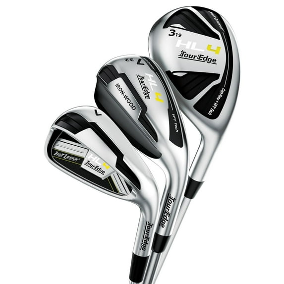 Tour Edge Hot Launch 4 Triple Combo Iron Set 4-PW (Steel Tour 90 Regular, LEFT) NEW