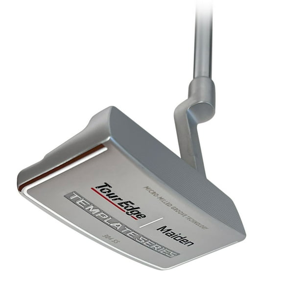 Tour Edge Pure Feel Template Series Maiden Putter 35" (Silver, Blade, Plumber's Neck) 2023 NEW