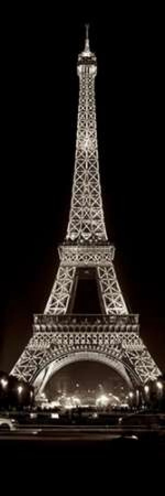 Tour Eiffel - 8 Canvas Art - Alan Blaustein (8 x 24)