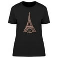 thumbnail image 1 of Tour Eiffel Brown Ink T-Shirt Women -Image by Shutterstock, Female Large, 1 of 2