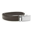 thumbnail image 1 of Tour Gear Cut to Fit Men's Leather Golf Belt,  Black Strap/Silver Buckle -, 1 of 2