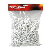Tour Gear Wooden Golf Tees White, 3-1/4 inch Tall 500-Pack