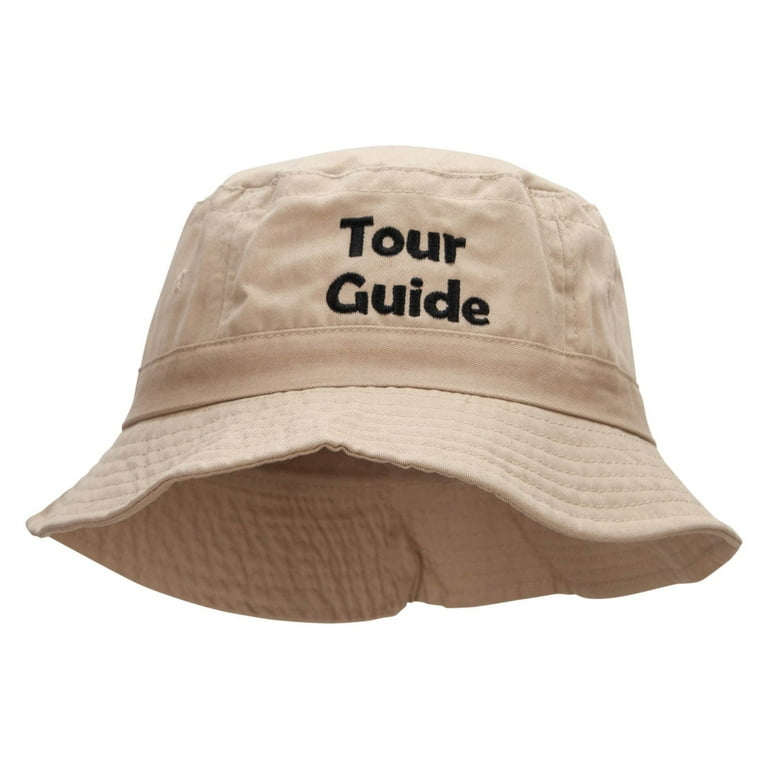  Tour Bucket Hat ベージュ OSFM Tour Guide Embroidered Bucket Hat - Natural OSFM - Walmart.com