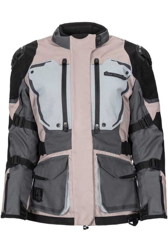 The Trek Adventure Men's Off-Road Motorcycle Jackets - Sand/Gray / Small
