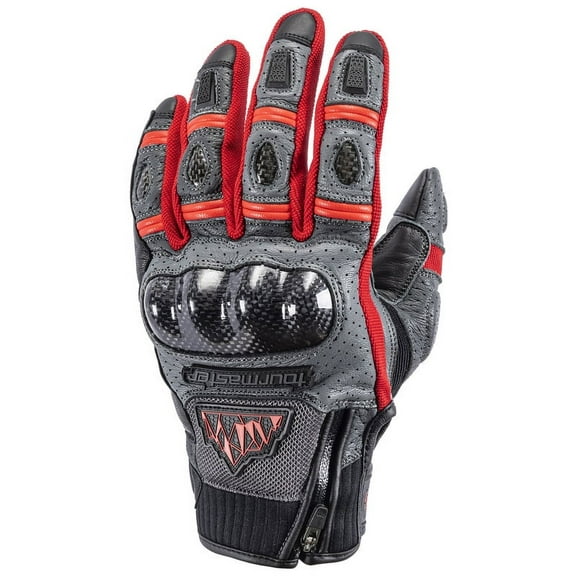 Tourmaster Sierra Peak Mens Adventure Touring Gloves Gray/Red XL