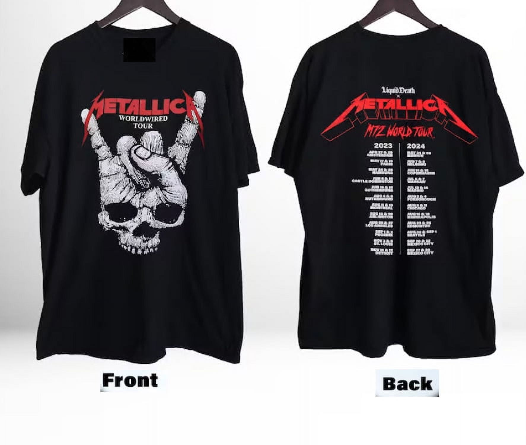 Tour Metallica 2024 TShirt 2023 M72 Metal Band Music Event World