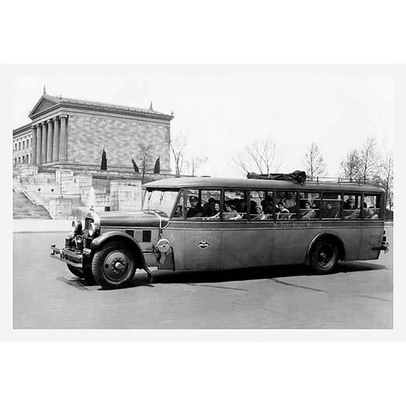 Tour Near Art Museum, Philadelphia, PA-Fine Art Canvas Print (20" x 30")