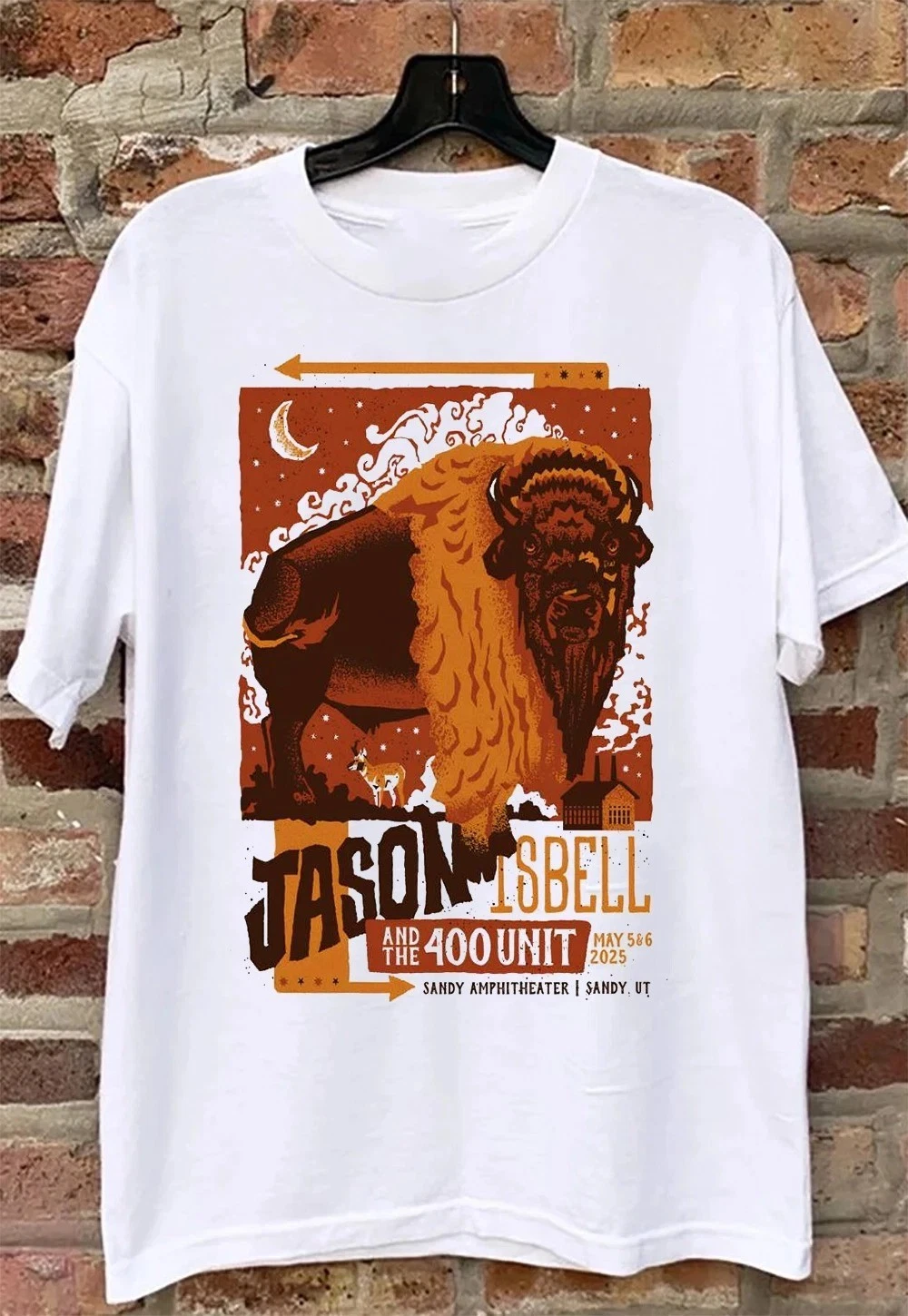 Tour Sandy Amphitheater Jason Isbell and the 400 Unit T Shirt Full Size ...