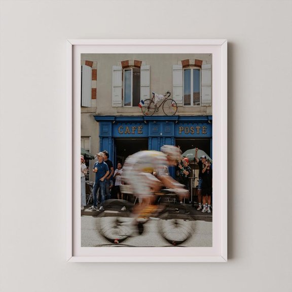 Tour de France Print: Cycling Photography Wall Art 8x12 UNFRAMED