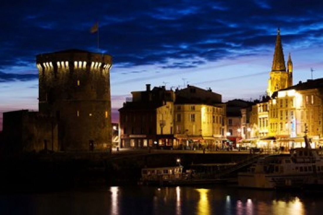 Tour de la Chaine tower Old Port La Rochelle Charente-Maritime Poitou-Charentes France Canvas Art - Panoramic Images (36 x 24)