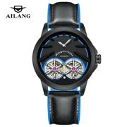 Tourbillon Mechanical Automatic Watch Waterproof Leather Strap Men Wristwatch Luxury Fashion High-end Men's Automatic Watches