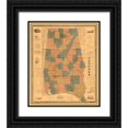 thumbnail image 1 of Tourette 15x17 Black Ornate Wood Framed with Double Matting Museum Art Print Titled - Alabama, West Florida - Tourette 1838, 1 of 4