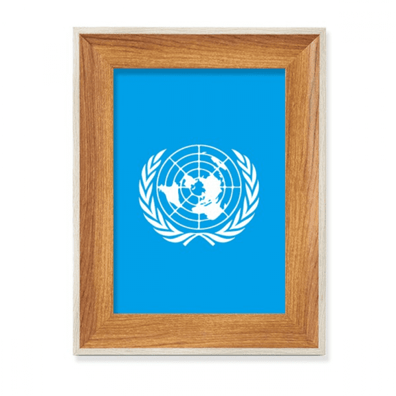 Tourism Country Un Unique Logo Memorial Desktop Wooden Photo Frame Display Picture Art Painting Multiple Sets