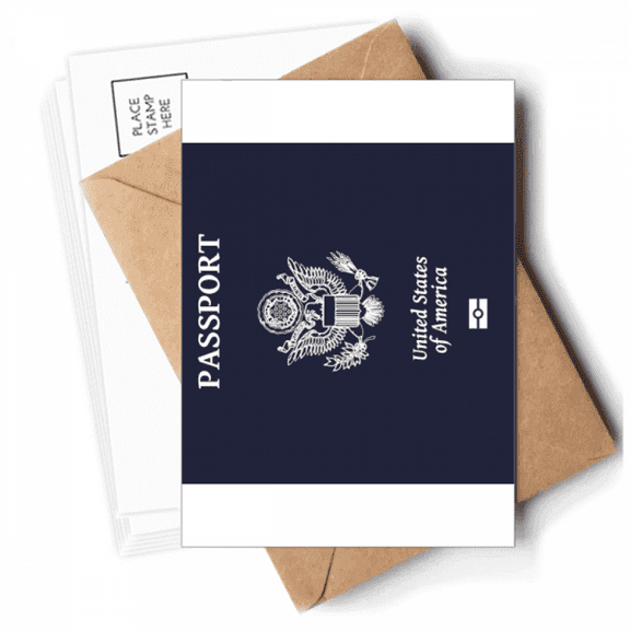 Tourist Country American Unique Flag Memorial Postcards Envelopes Blank Note Cards Mailing
